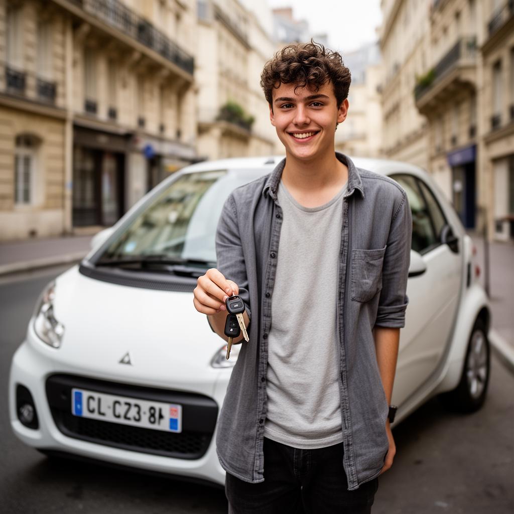 Remise des clés à un nouveau conducteur